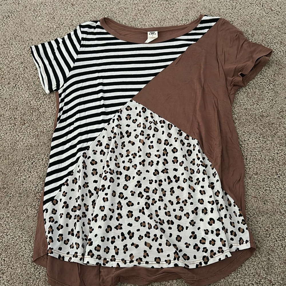 Cheetah Print Blouse